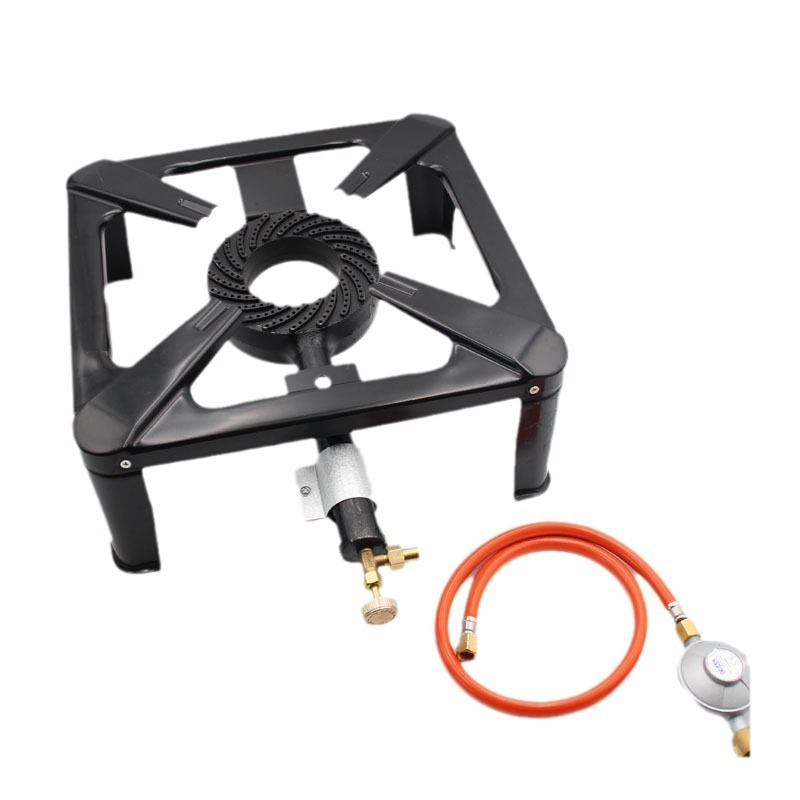 Outdoor fierce fire stove cast iron gas furnace (black)