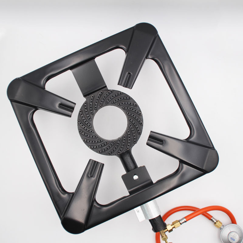 Outdoor fierce fire stove cast iron gas furnace (black)