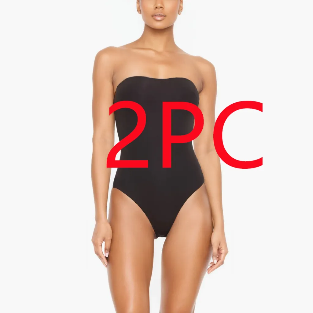 Belly Contracting Hip Raise Skinny Body Shaping Triangle Jumpsuit T-back - Black