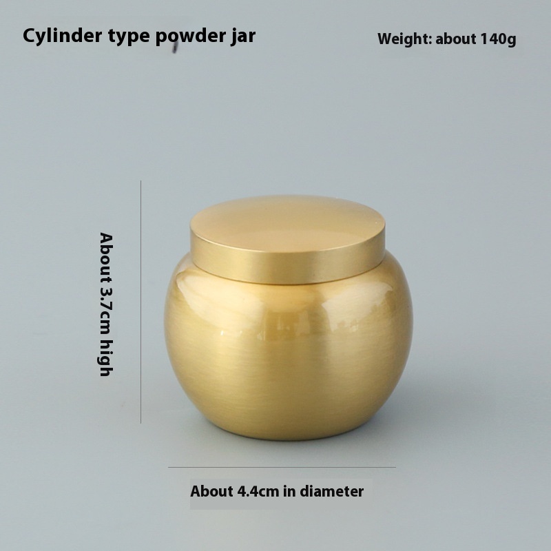 Title 5, Pure Copper Fragrance Jar Brass Powder Bottle M...