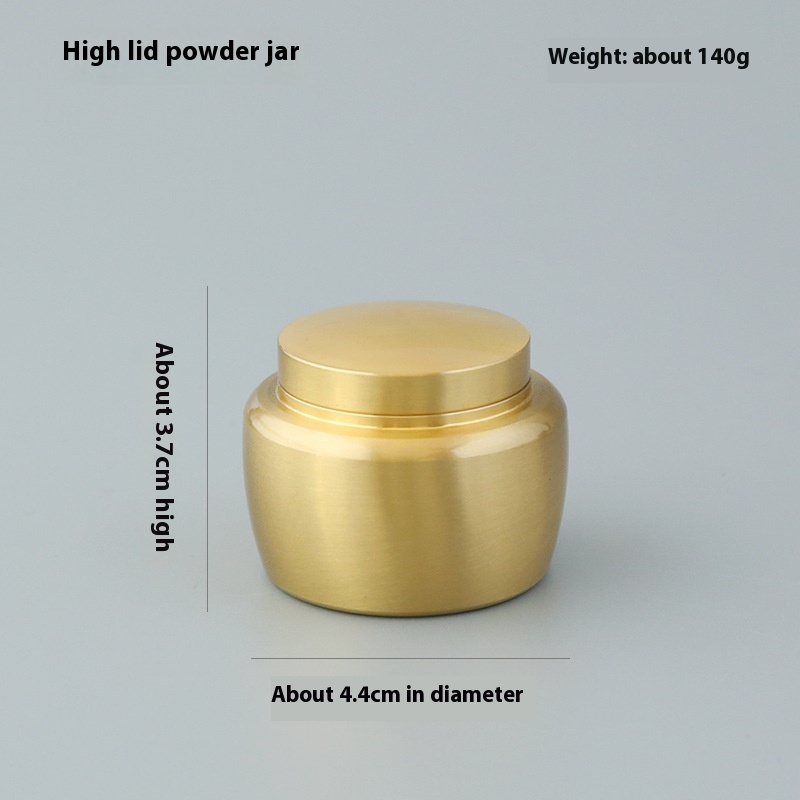 Title 8, Pure Copper Fragrance Jar Brass Powder Bottle M...