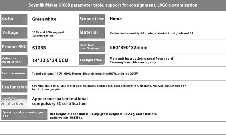 Title 20, Knife Cytoderm Breaking Household Light Tone Mu...