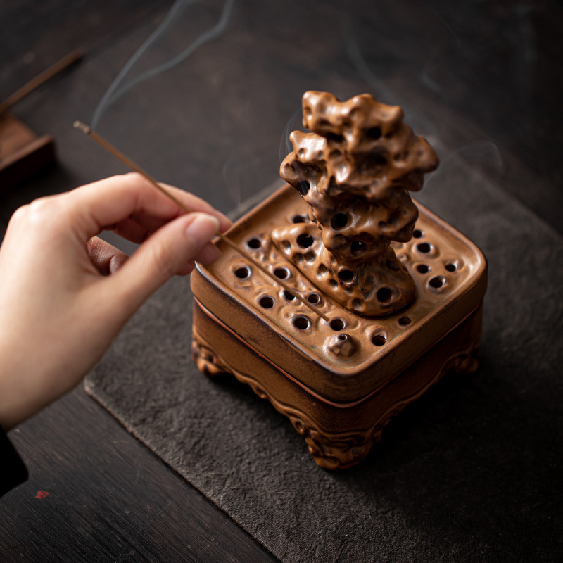 Title 6, Creative Ceramic Sandalwood Box Incense Holder ...