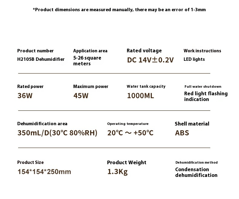 Title 2, Simple Bedroom Small Household Dryer Dehumidifier