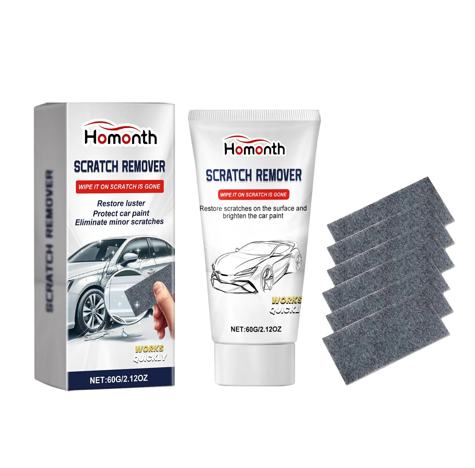 Nano Glitter Cloth Car Scratch Removal Kit
