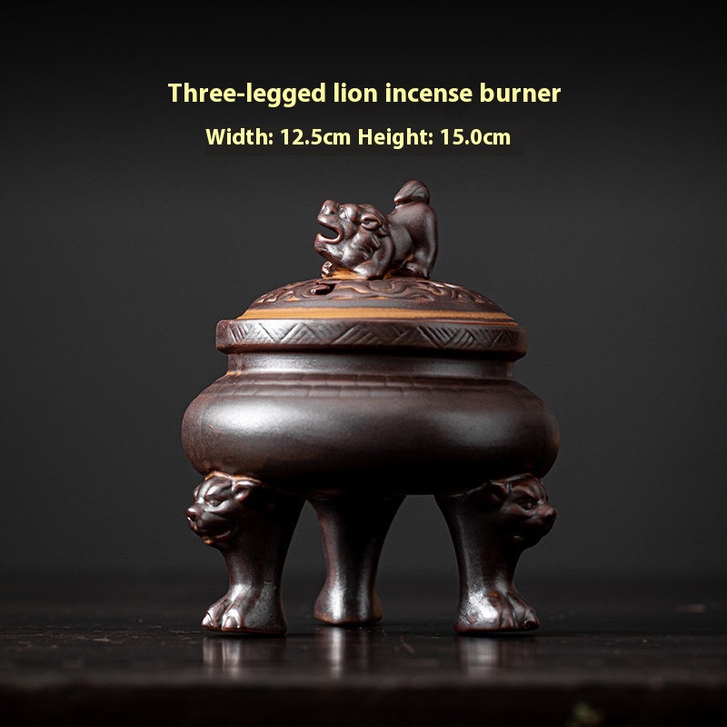 Tripod Lion Incense Burner