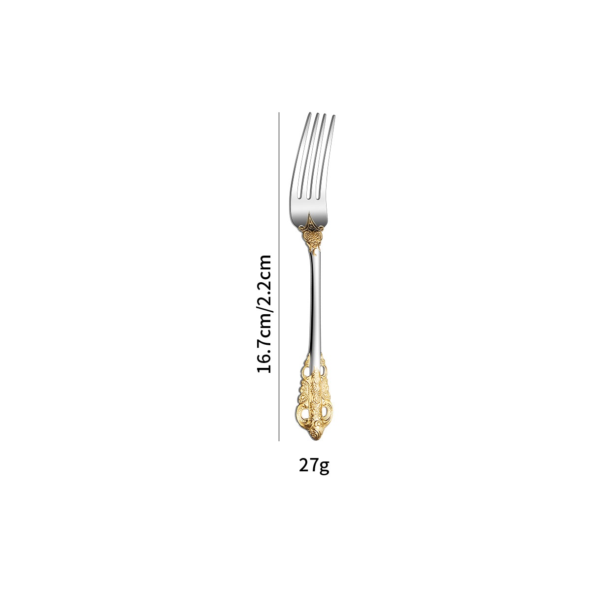 Dessert Fork Gold Plated