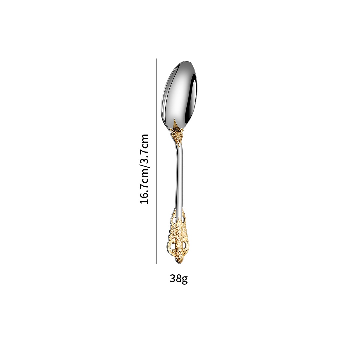 Dessert Spoon Gold Plated