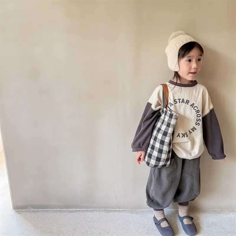 Children's Korean-style Autumn T-shirt Boys And Girls