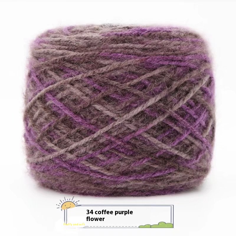 34 Coffee Purple Flower