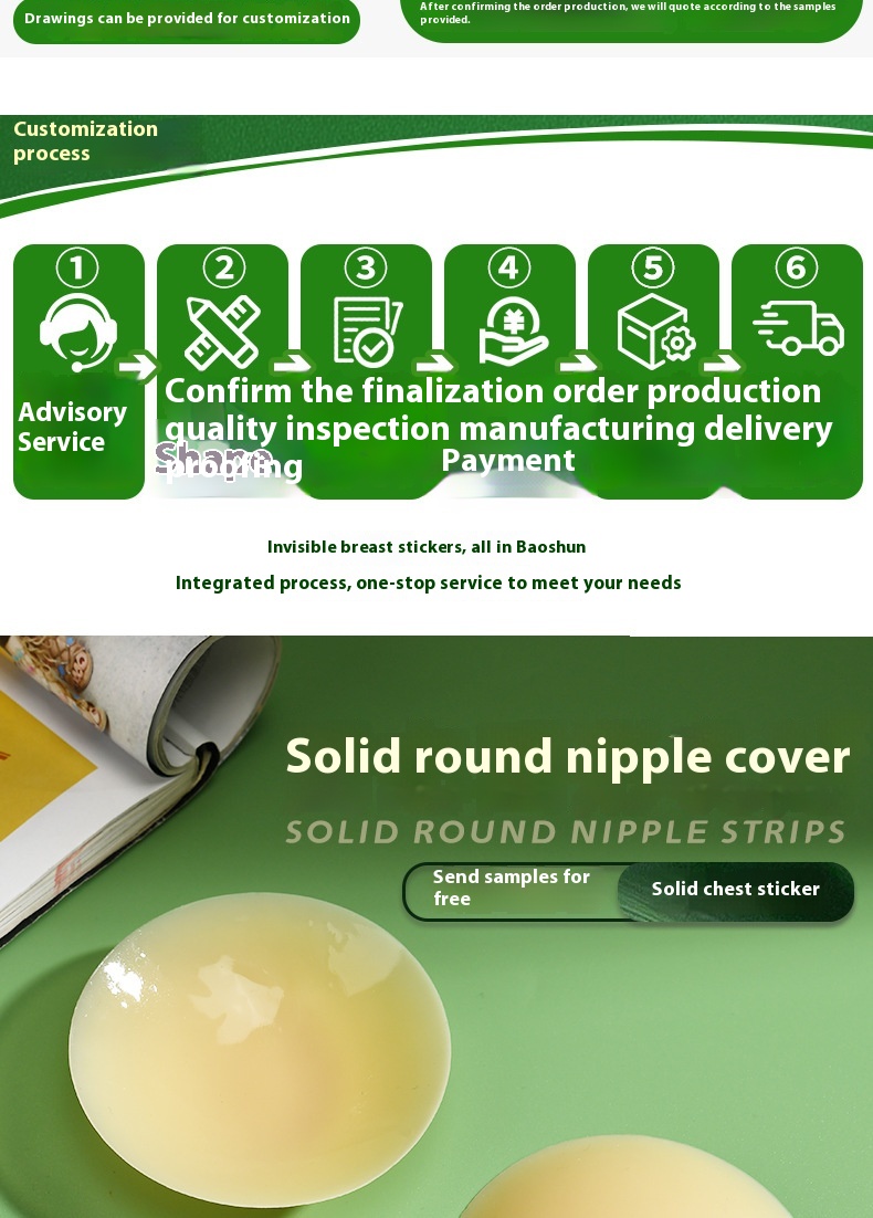 Title 4, Anti Glare And Traceless Solid Silicone Nipple ...