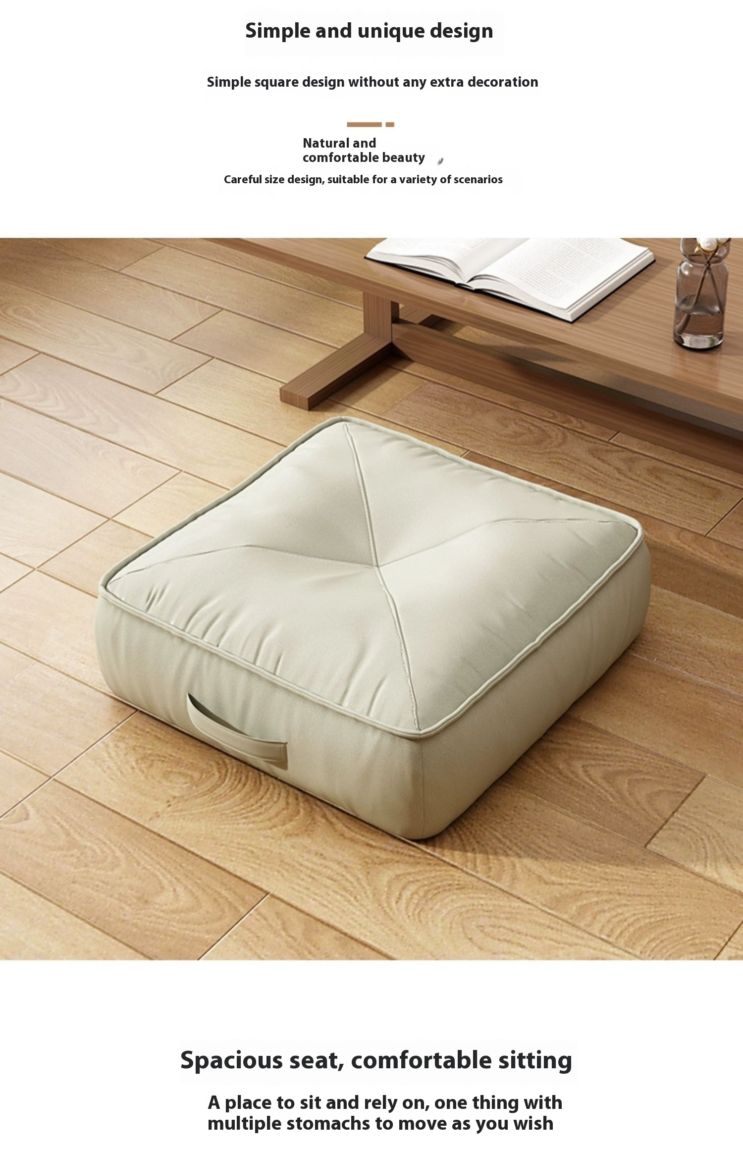 Title 5, Round Cushion Tatami Chair Cushion Student Clas...