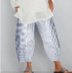Women's Striped Pocket Versatile Casual Pants Blue And White Stripes - Shop at LoveMi