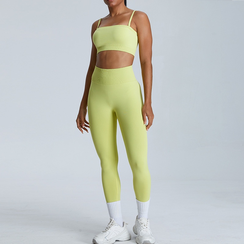 Flower Yellow Bra Trousers