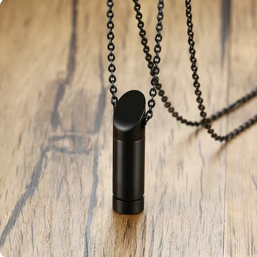 Black Pendant Necklace