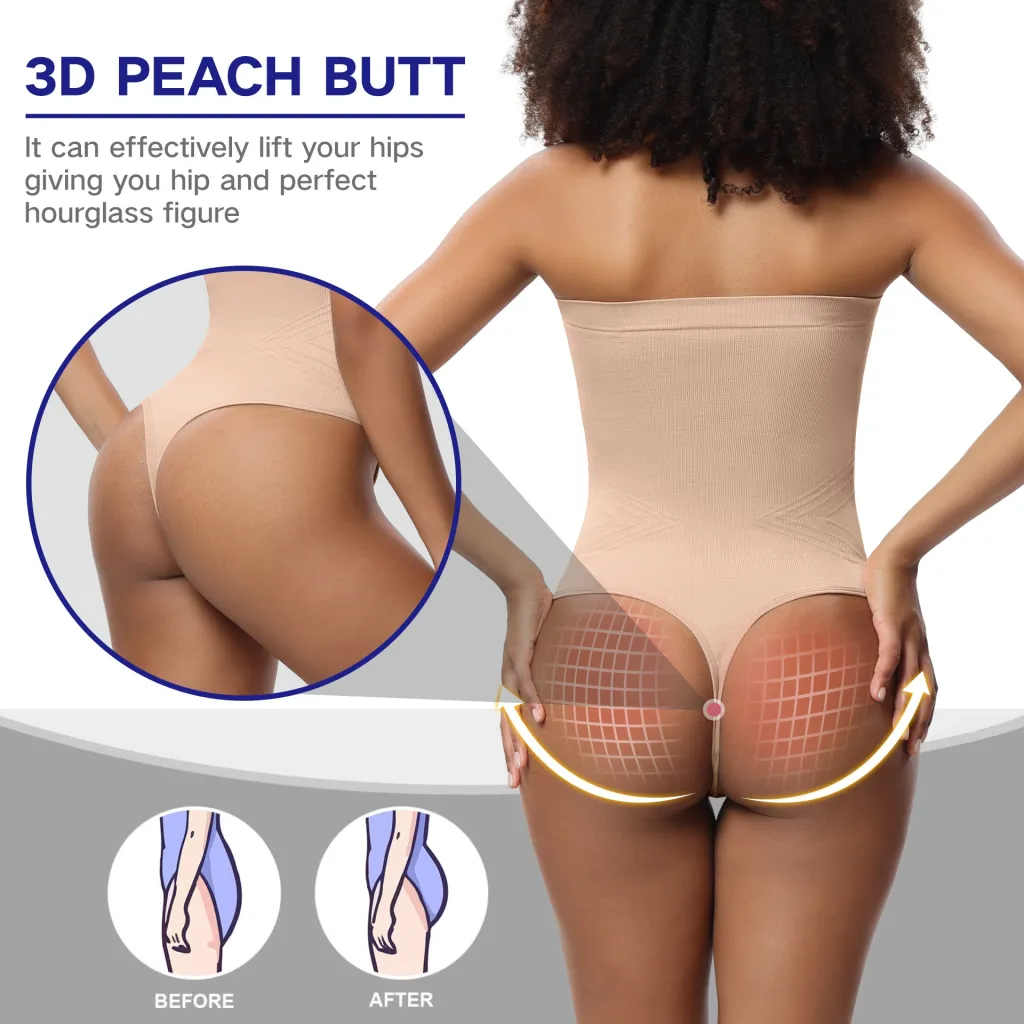 Jumpsuit Skinny Knit Seamless Body-shaping Corsets Sling Detachable Tank-top T-back - Skin Color