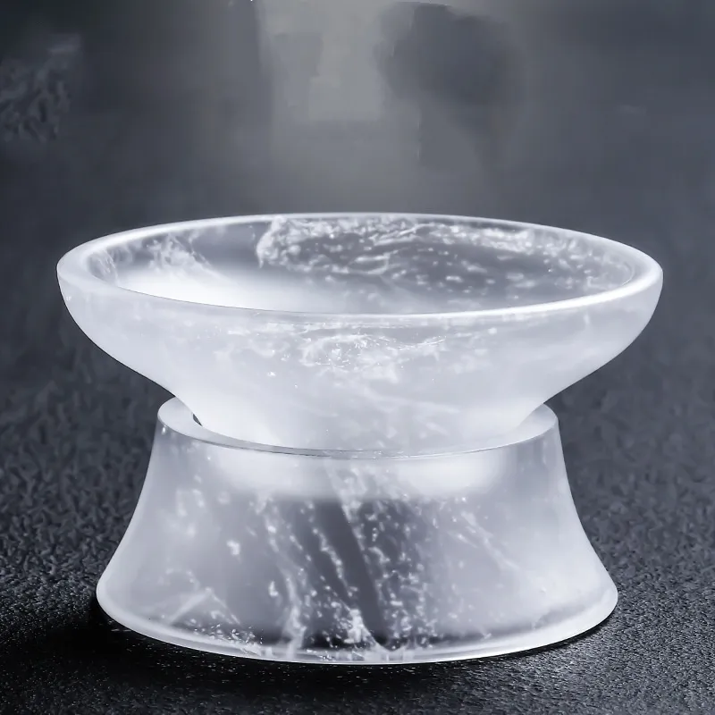 Tea Ceremony Tea Ceremony Fine Mesh Glass Tea Set Gift - White