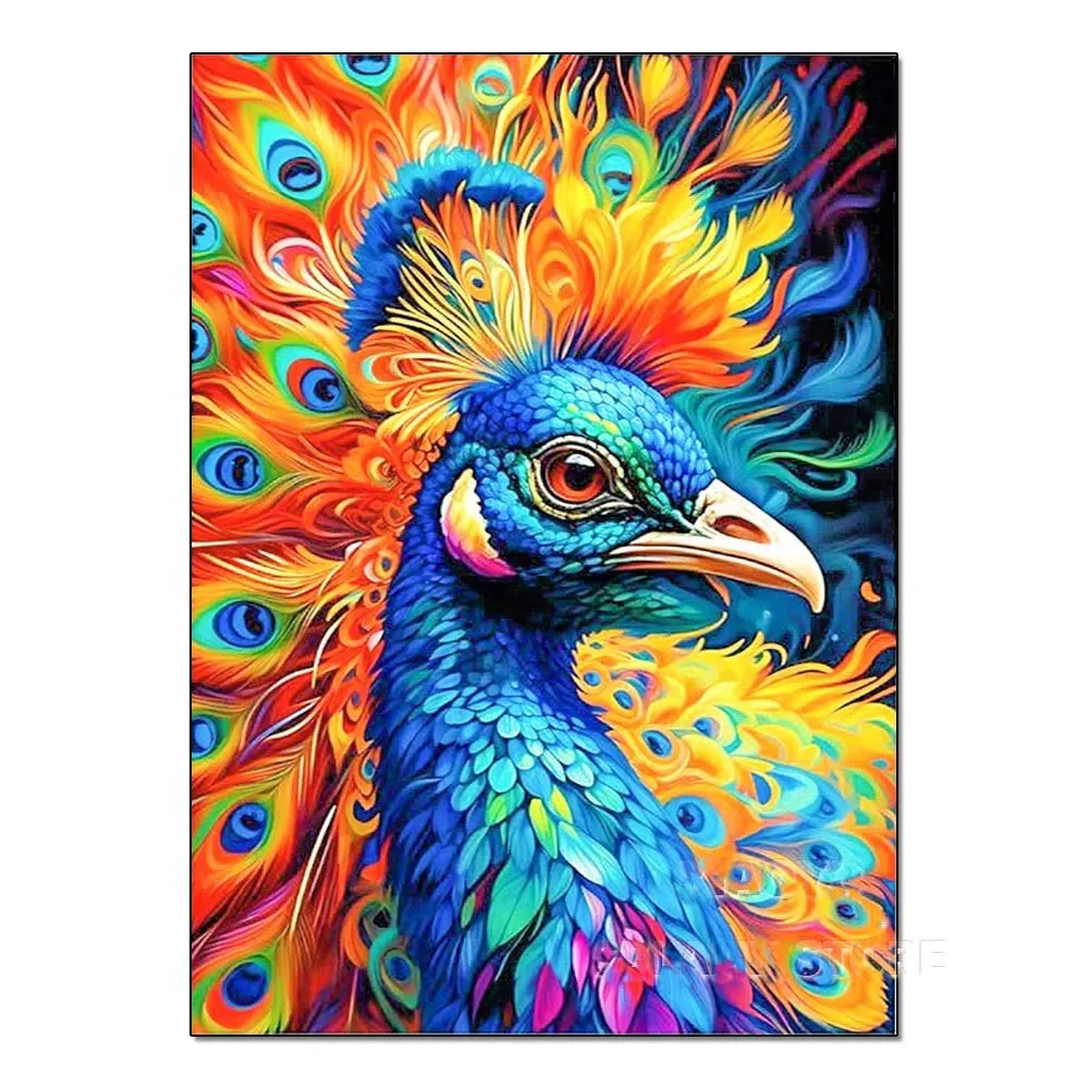 DIY Handmade Diamond Painting With Colorful Animals And Full Diamonds - Fdx3632