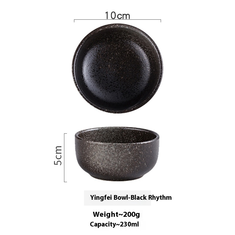 Yingfei bowl black rhyme