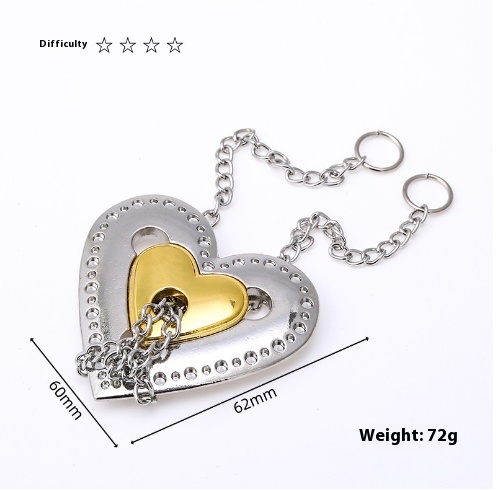 Stacked Heart Chain