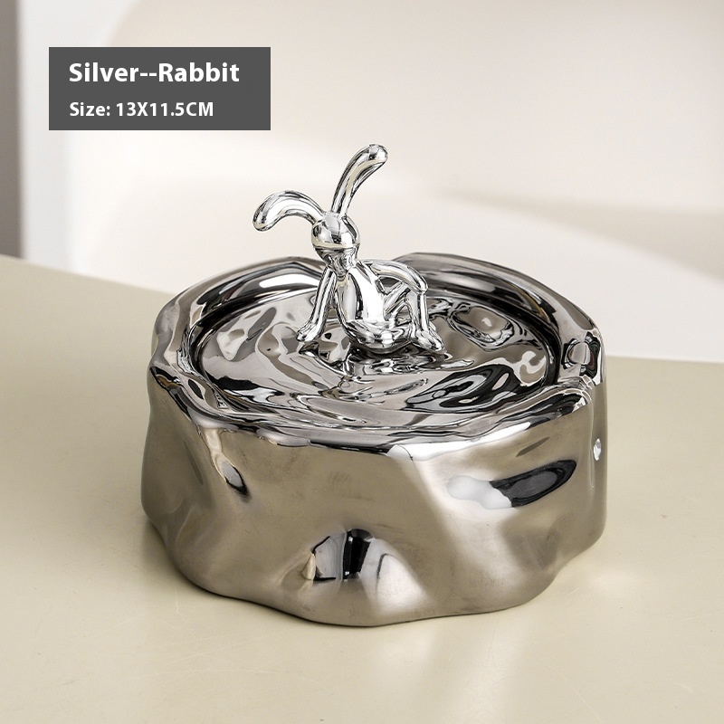Bunny Silver With Lid