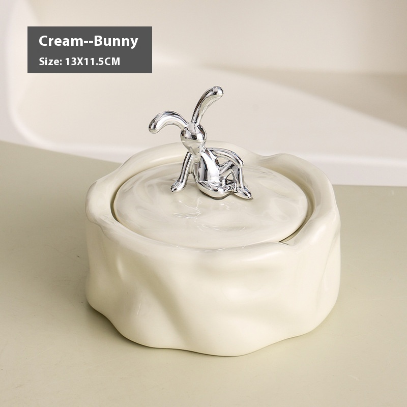 Rabbit Milk White With Lid