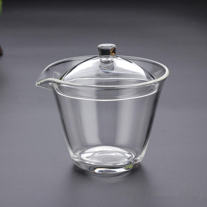 Thick Heat-resistant Frosted Glass Lid Bowl