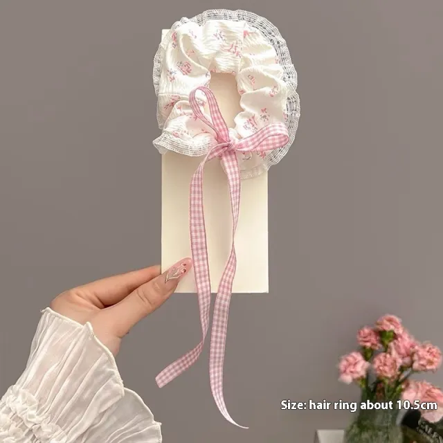 Summer Super Fairy Sweet Lace Large Intestine Hair Ring Hair Band 20 - Shop at LoveMi