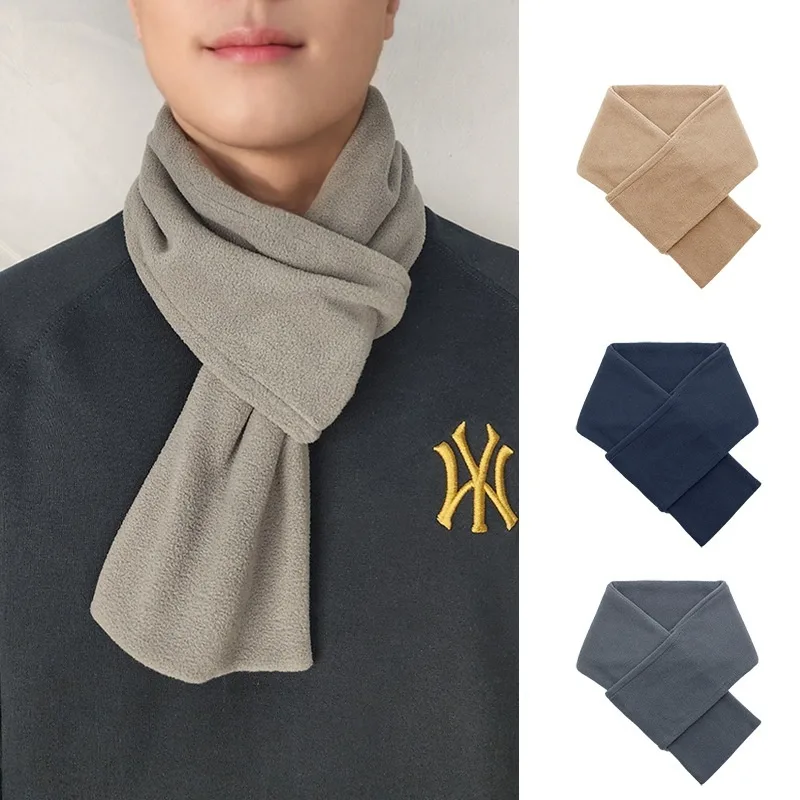 Autumn and Winter Warm Scarf Fashion Simple Solid Color