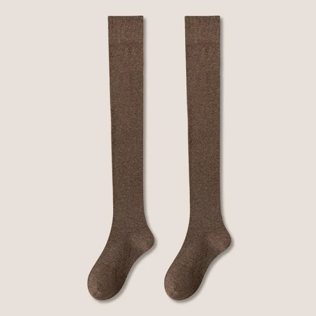Women's Socks Over The Knee Calf Skinny Legs Camel - Shop at LoveMi