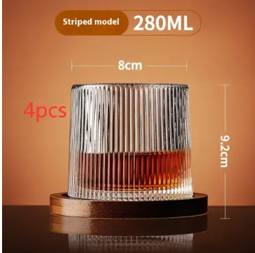 Household Tumbler Glass Spinning Creative Wine Glass With Base