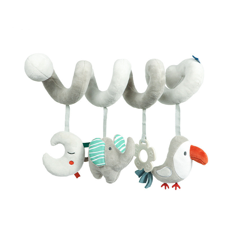 Gray Elephant Bird Bed Winding