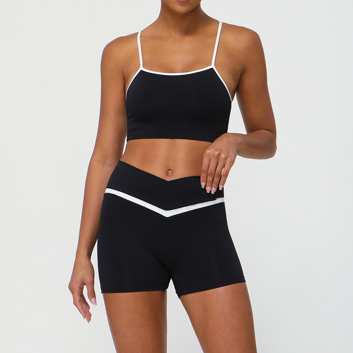Black Shorts Suit