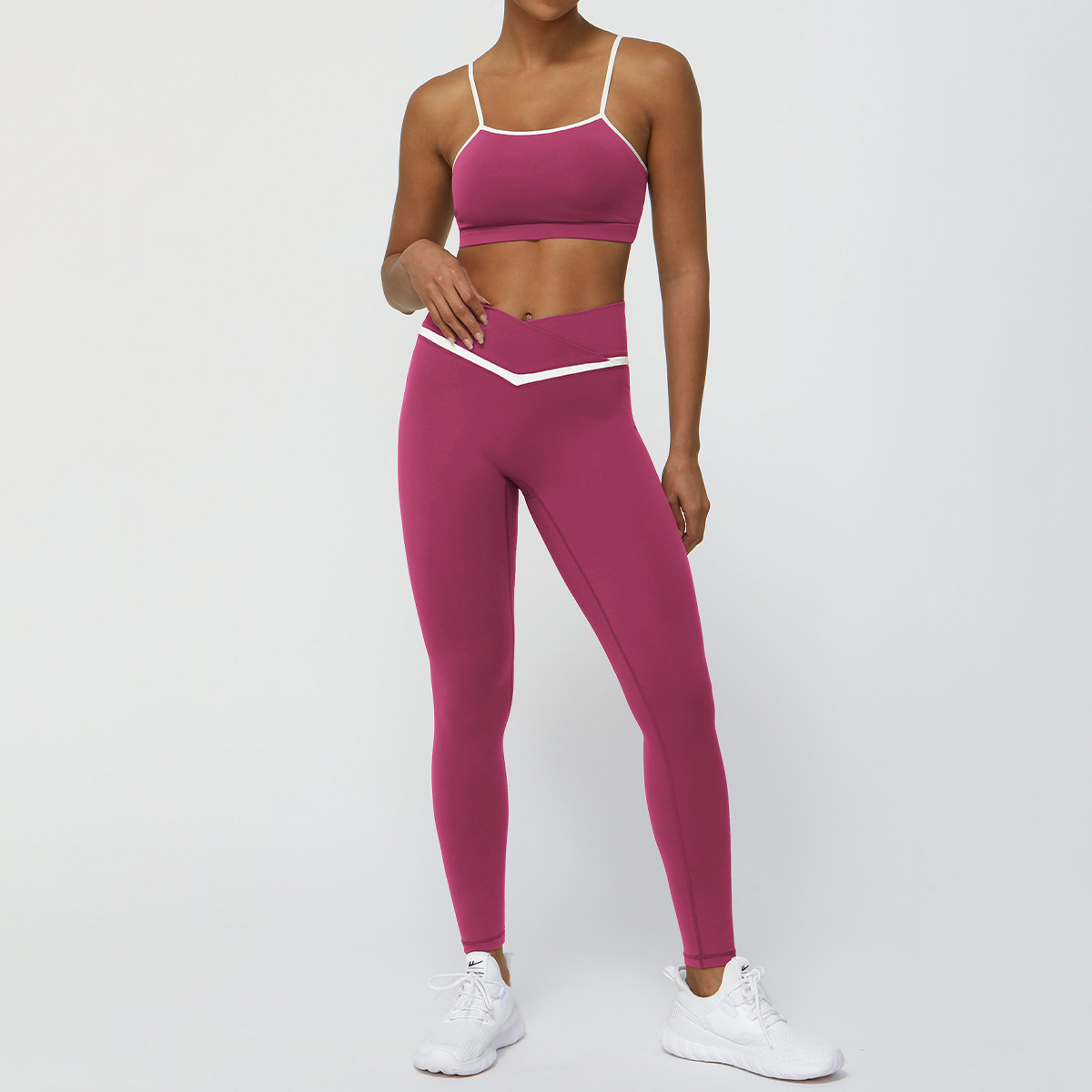 Bright Rose Red Trousers Suit