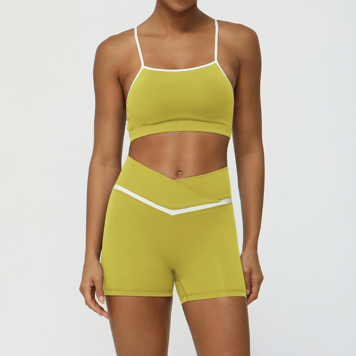Lemon Yellow Shorts Suit