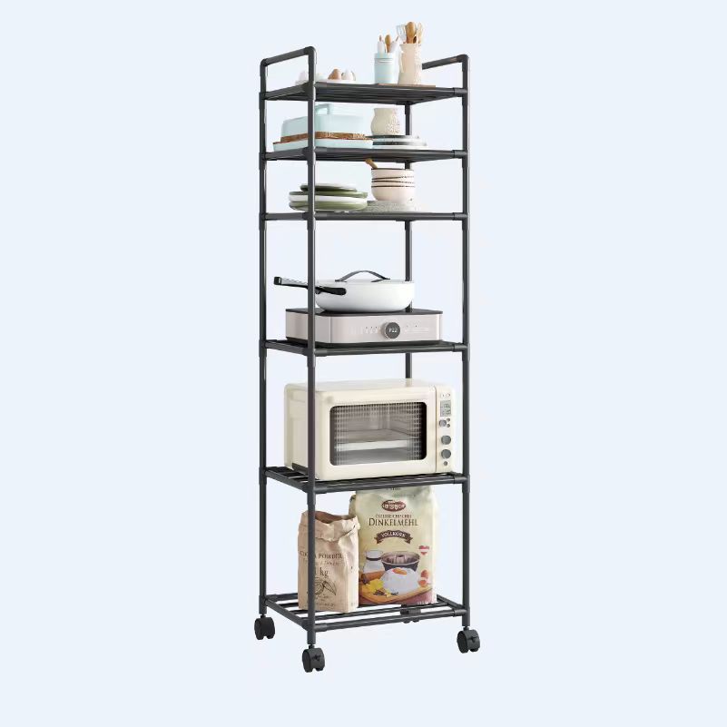 Title 5, Kitchen Shelf Trolley Floor Multi-layer Househo...