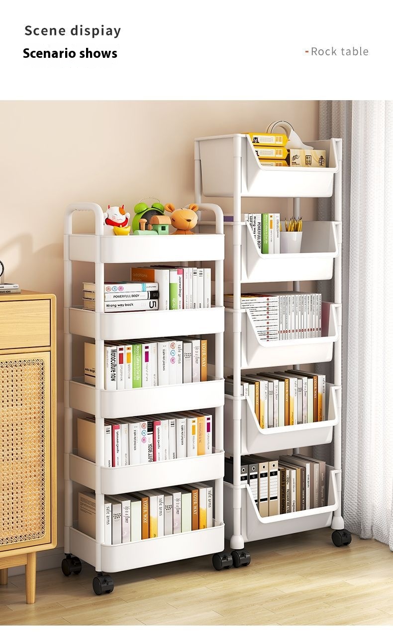 Title 8, Movable Shelves Multi-functional Home Floor Boo...