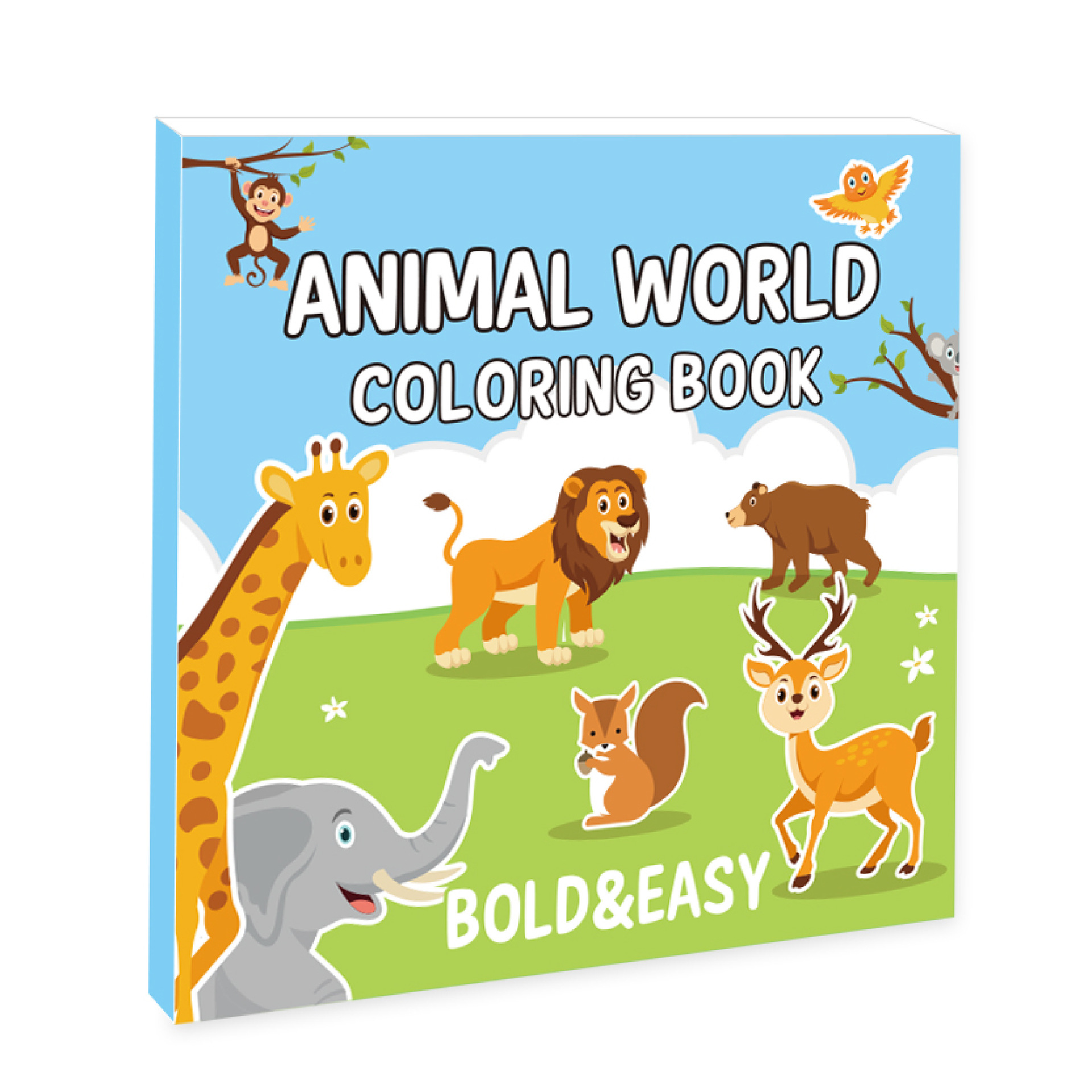 Animal World Coloring Book