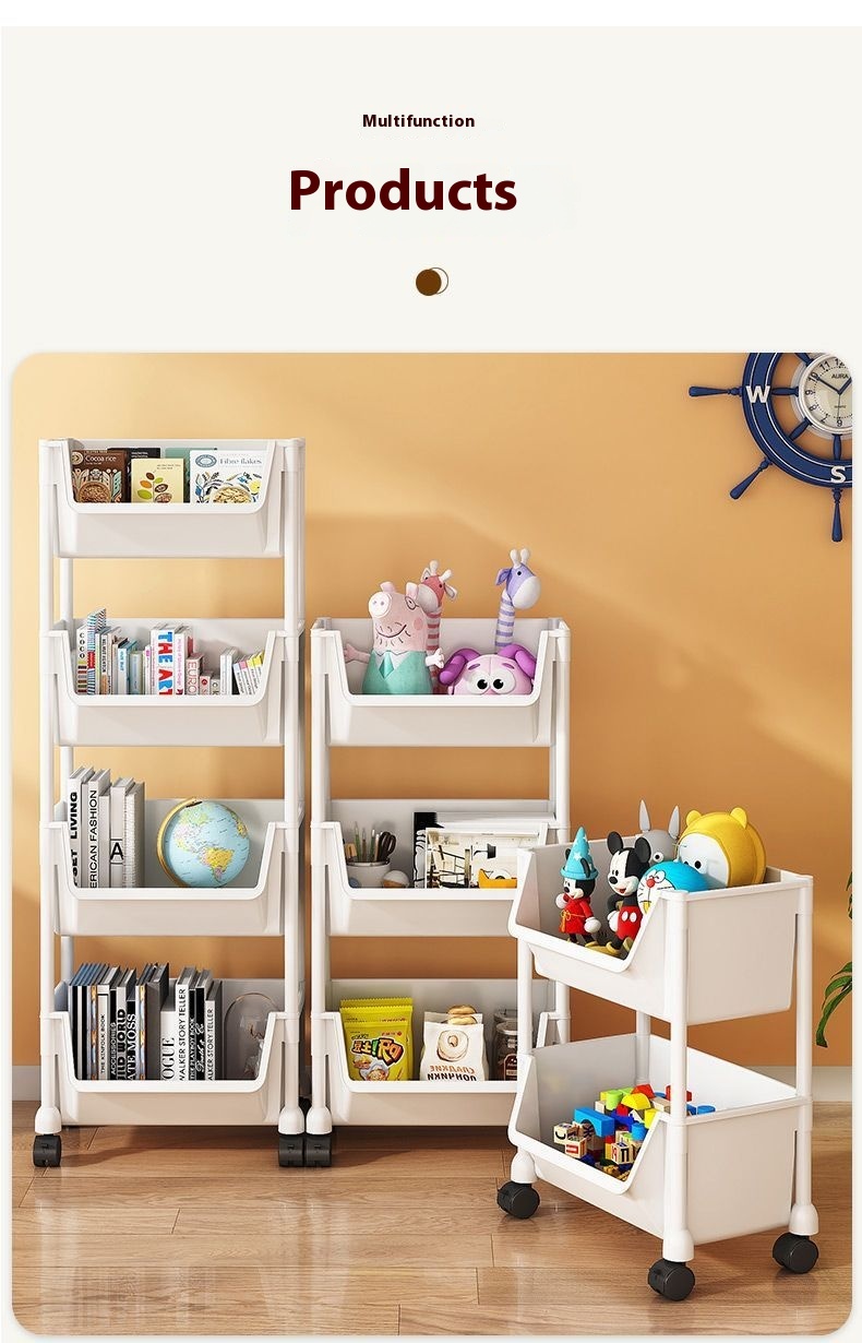 Title 14, Movable Shelves Multi-functional Home Floor Boo...