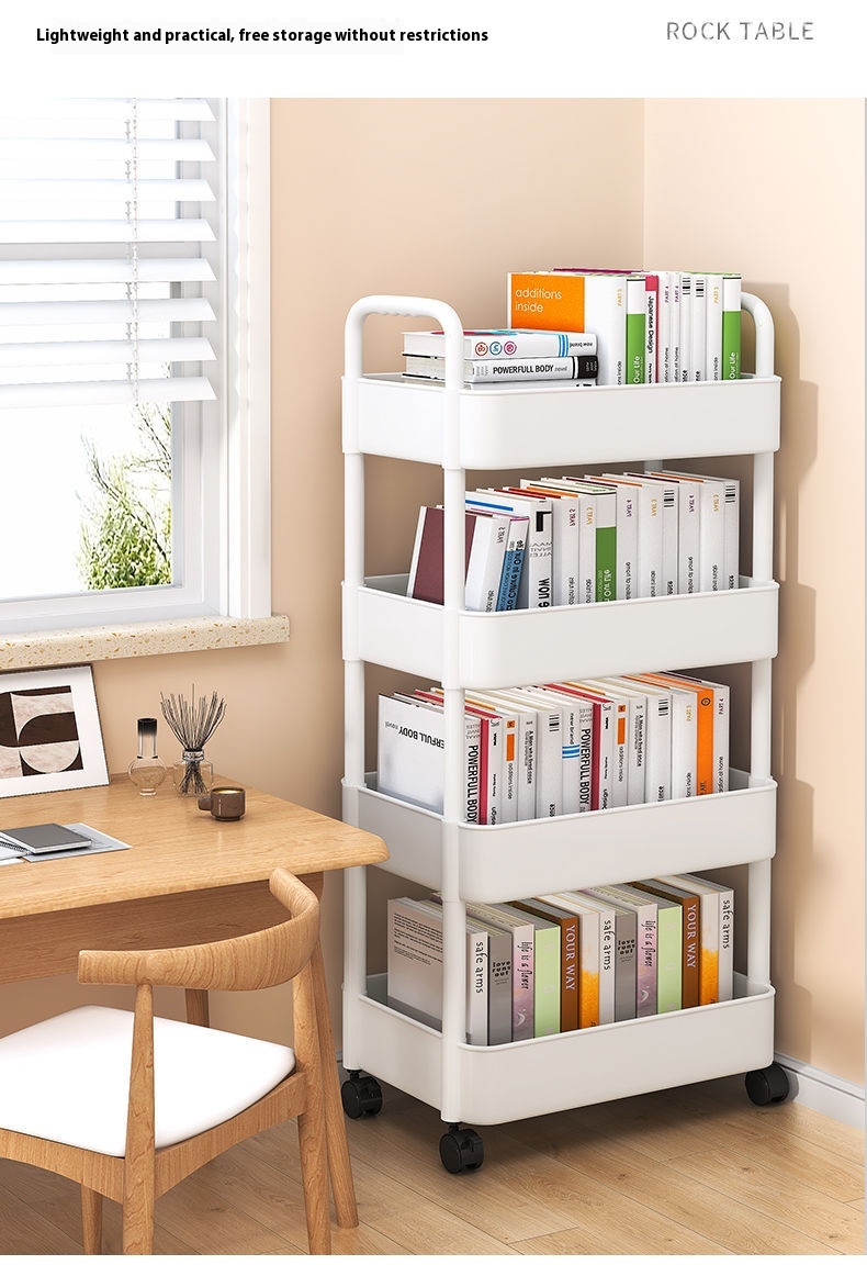 Title 7, Movable Shelves Multi-functional Home Floor Boo...