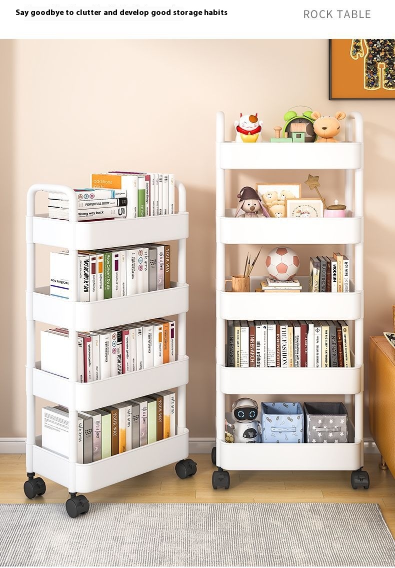 Title 6, Movable Shelves Multi-functional Home Floor Boo...