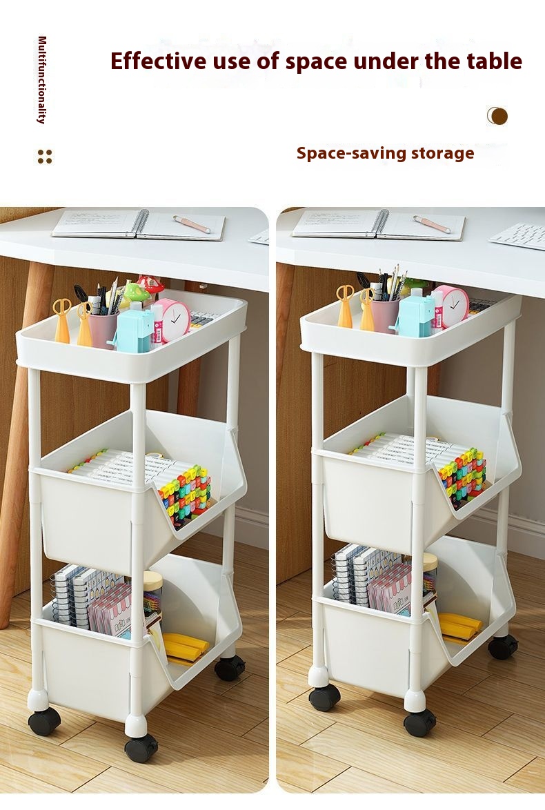 Title 4, Movable Shelves Multi-functional Home Floor Boo...