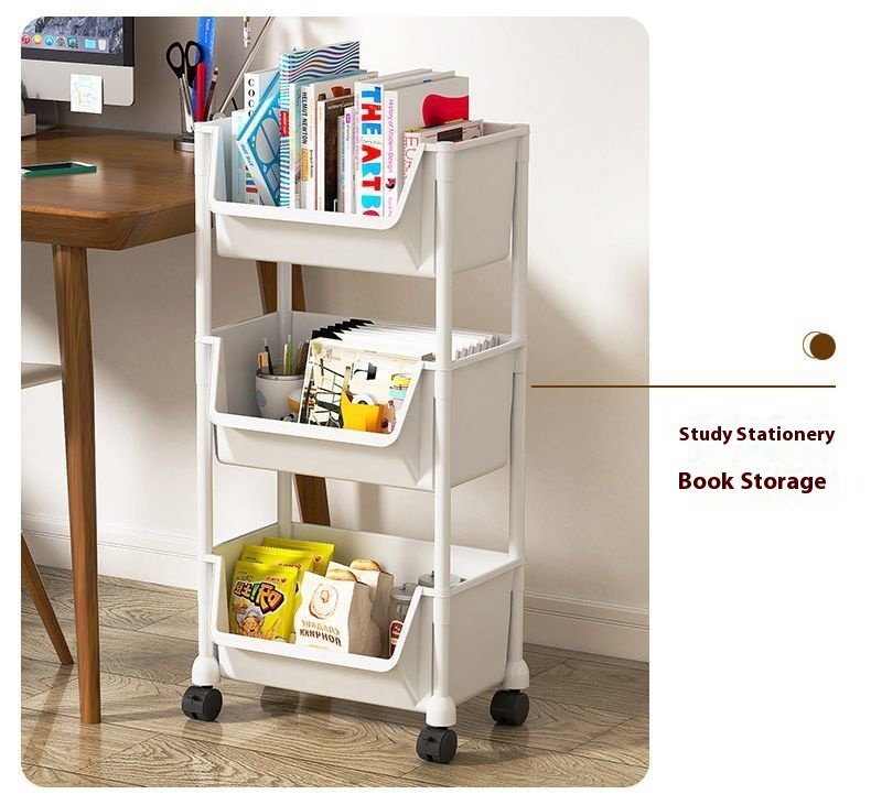 Title 5, Movable Shelves Multi-functional Home Floor Boo...