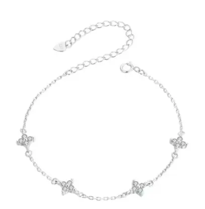 Creative S925 Sterling Silver Plated Platinum Bracelet