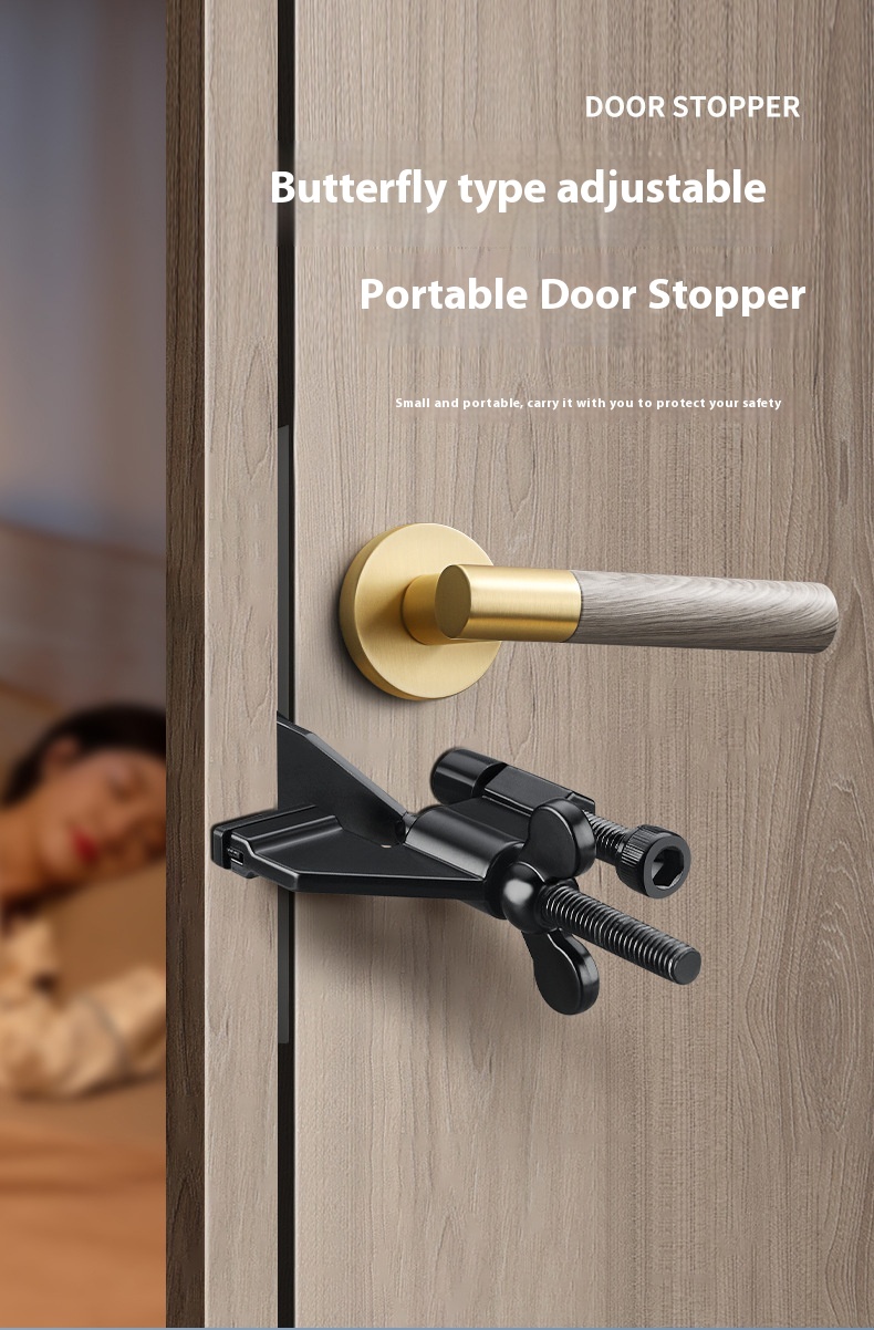 Title 1, Hotel Portable Door Stopper Anti-theft Security...