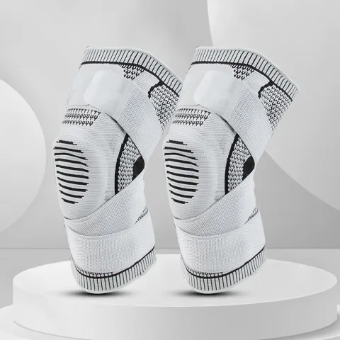 Sports Silicone Knee Cap Fitness Running Pad (S-Gray Single)