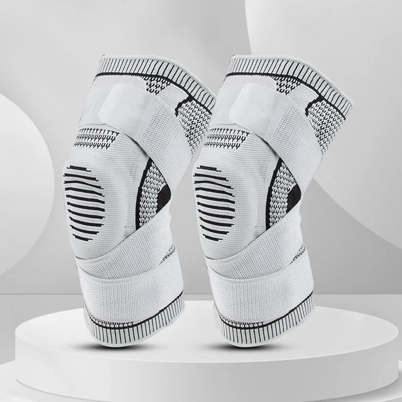 Sports Silicone Knee Cap Fitness Running Pad (S-Gray Single)