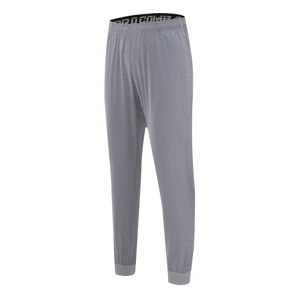 Quick-drying Stretch Solid Color Outdoor Leisure Nylon Ice Silk Woven Sports Pants For Men