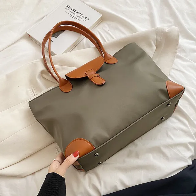 Commuting Premium High Capacity Tote Bag for Women Brown - Shop at LoveMi