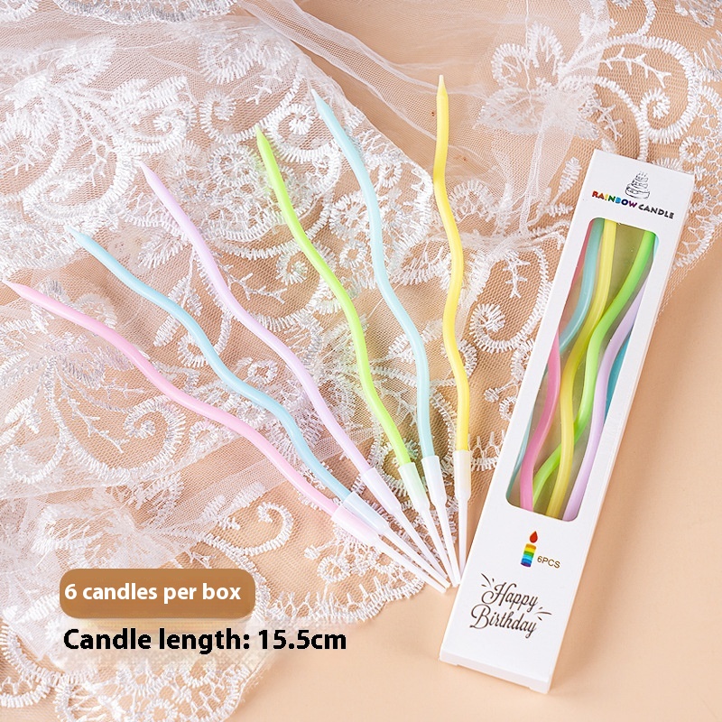 426 Curve Colorful Candle